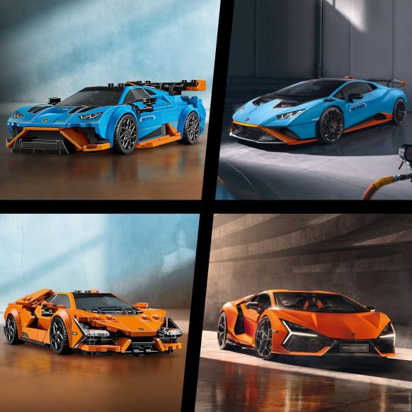 Speed Champions 77238 Lamborghini Revuelto & Lamborghini Huracán STO