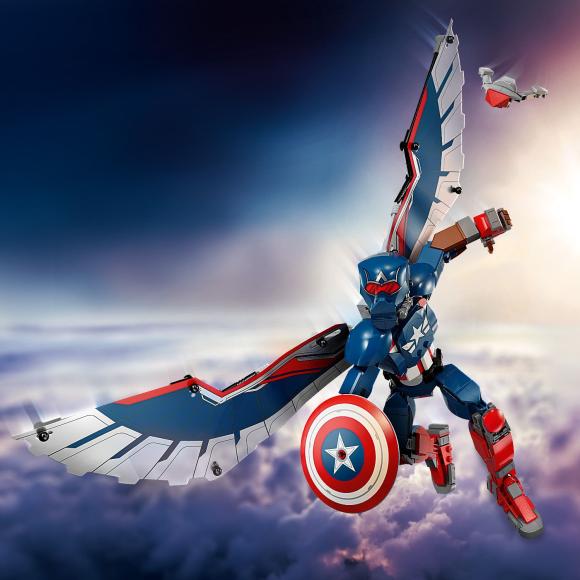 Marvel™ 76296 Byg selv-figur af den nye Captain America Marvel