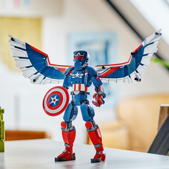 Marvel™ 76296 Byg selv-figur af den nye Captain America Marvel