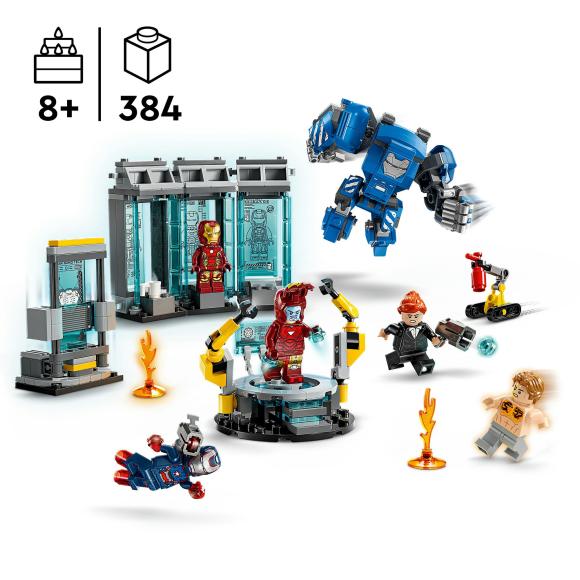 Marvel™ 76315 Iron Mans laboratorium: Dragtgalleriet