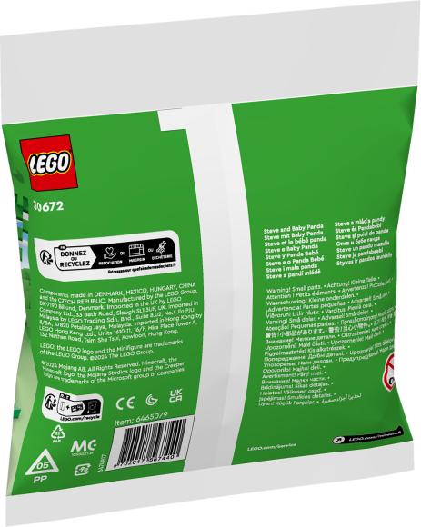 LEGO Minecraft 30672 Steve og pandaunge paperbag