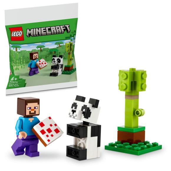 LEGO Minecraft 30672 Steve og pandaunge paperbag