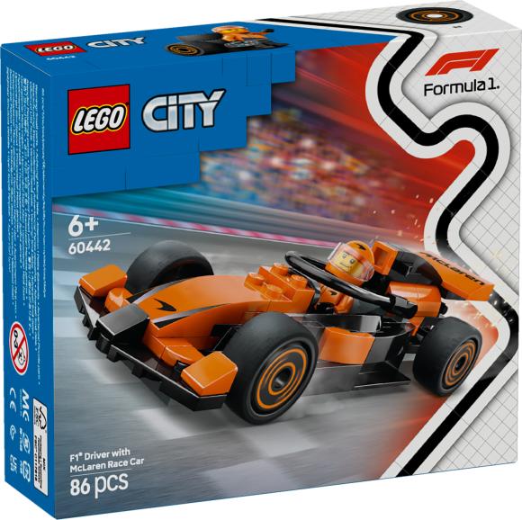 LEGO City 60442 F1®-kører med McLaren-racerbil