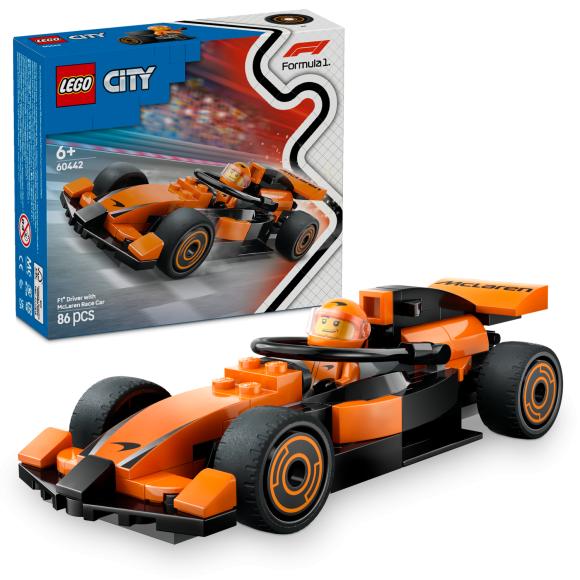 LEGO City 60442 F1®-kører med McLaren-racerbil