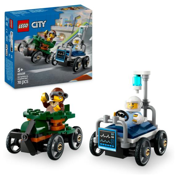 LEGO City 60459 Racerbilpakke – fly mod hospitalsseng