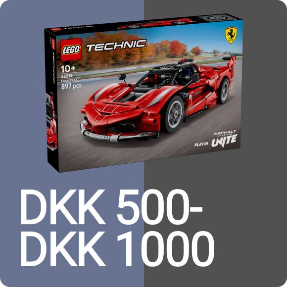 LEGO for 500 til 1000 kr.