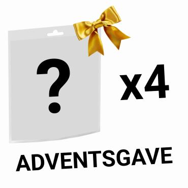 Adventsgave I 4 tilfældige LEGO® poser / paperbags I Indpakket i gavepapir