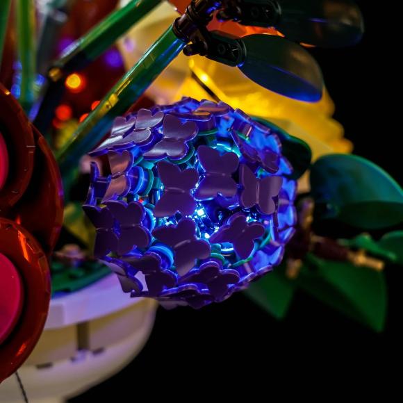 BrickBling lyssæt til: Botanicals 10345 Blomsterarrangement