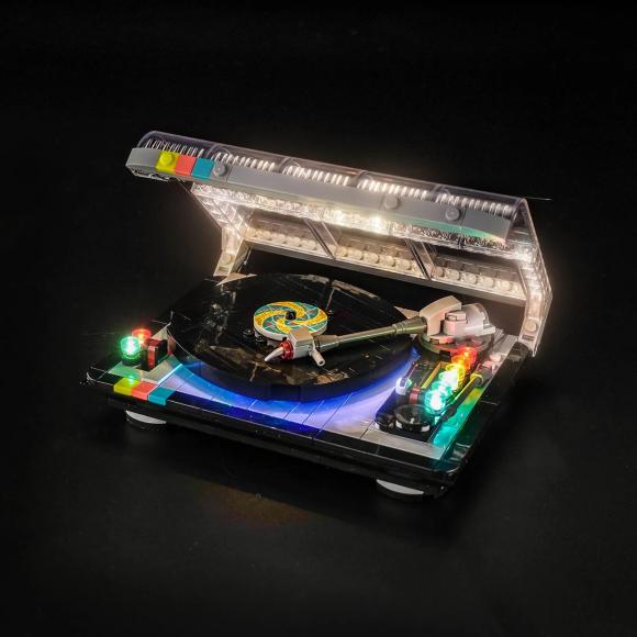 BrickBling lyssæt til: TEMA 40699 Retro plade-spiller