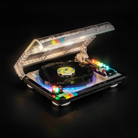 BrickBling lyssæt til: TEMA 40699 Retro plade-spiller