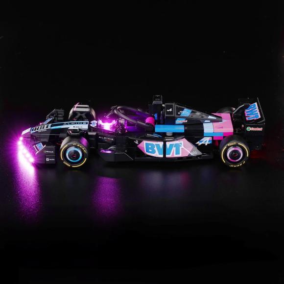 BrickBling lyssæt til: Speed Champions 77248 BWT Alpine F1® Team A524-racerbil