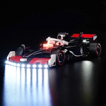 BrickBling lyssæt til: Speed Champions 77250 MoneyGram Haas F1® Team VF-24-racerbil