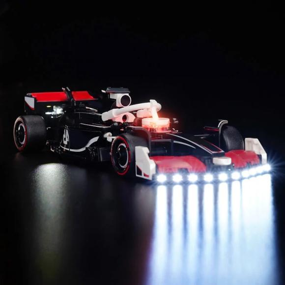BrickBling lyssæt til: Speed Champions 77250 MoneyGram Haas F1® Team VF-24-racerbil