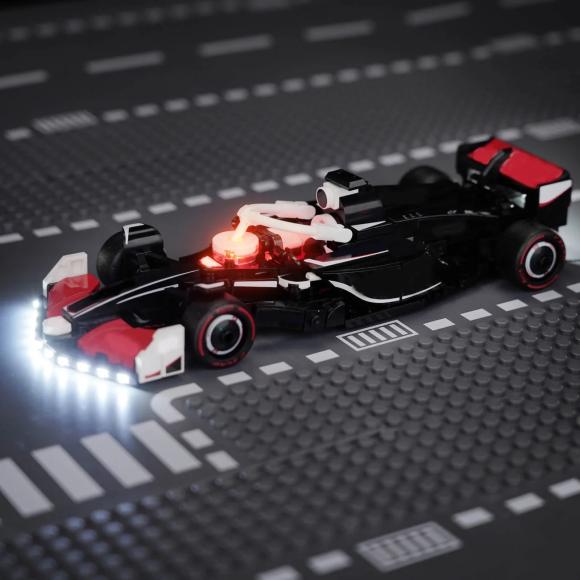 BrickBling lyssæt til: Speed Champions 77250 MoneyGram Haas F1® Team VF-24-racerbil