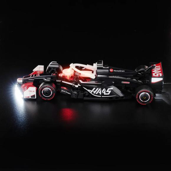 BrickBling lyssæt til: Speed Champions 77250 MoneyGram Haas F1® Team VF-24-racerbil