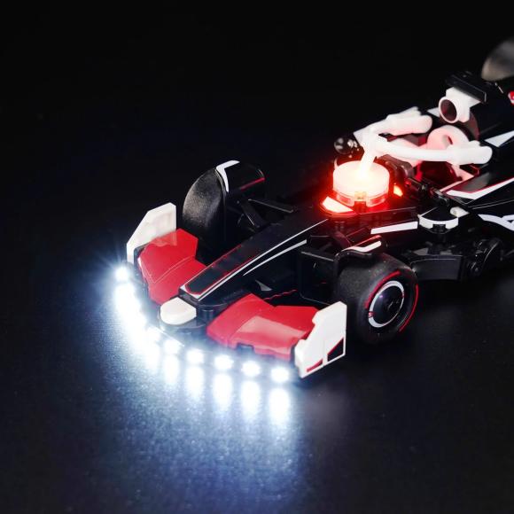 BrickBling lyssæt til: Speed Champions 77250 MoneyGram Haas F1® Team VF-24-racerbil
