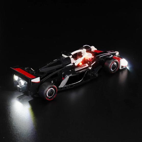 BrickBling lyssæt til: Speed Champions 77250 MoneyGram Haas F1® Team VF-24-racerbil