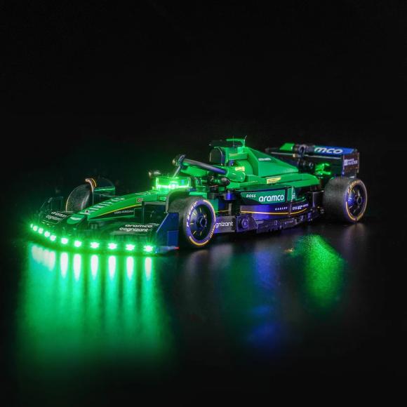 BrickBling lyssæt til: Speed Champions 77245 Aston Martin Aramco F1® AMR24-racerbil
