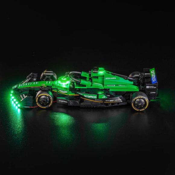 BrickBling lyssæt til: Speed Champions 77245 Aston Martin Aramco F1® AMR24-racerbil