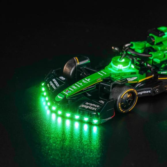 BrickBling lyssæt til: Speed Champions 77245 Aston Martin Aramco F1® AMR24-racerbil