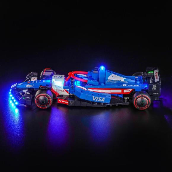 BrickBling lyssæt til: Speed Champions 77246 Visa Cash App RB VCARB 01 F1®-racerbil