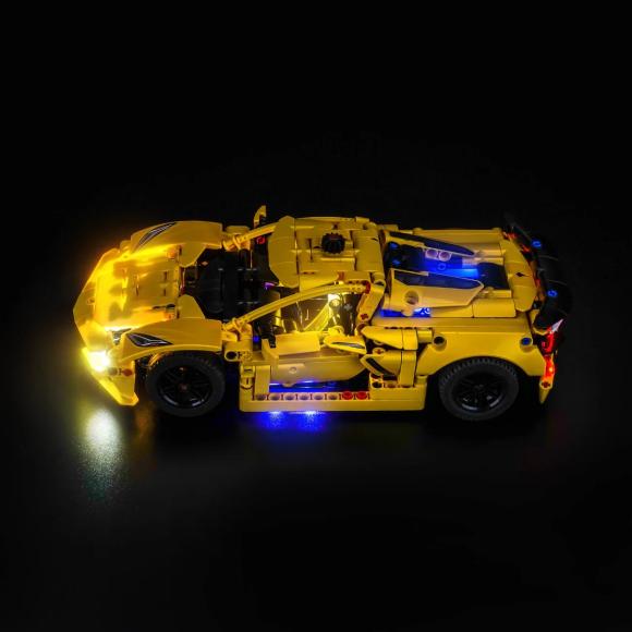 BrickBling lyssæt til: Technic 42205 Chevrolet Corvette Stingray
