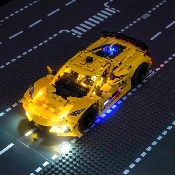 BrickBling lyssæt til: Technic 42205 Chevrolet Corvette Stingray