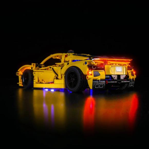 BrickBling lyssæt til: Technic 42205 Chevrolet Corvette Stingray