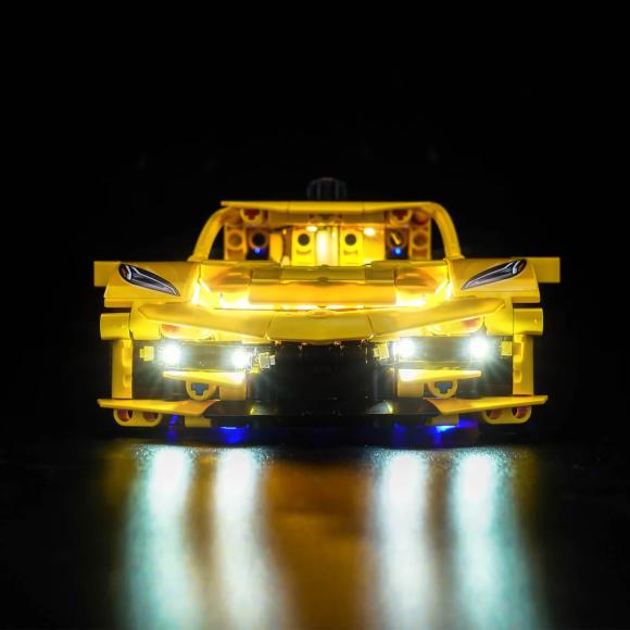 BrickBling lyssæt til: Technic 42205 Chevrolet Corvette Stingray