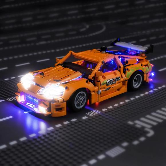 BrickBling lyssæt til: Technic 42204 Fast and Furious Toyota Supra MK4