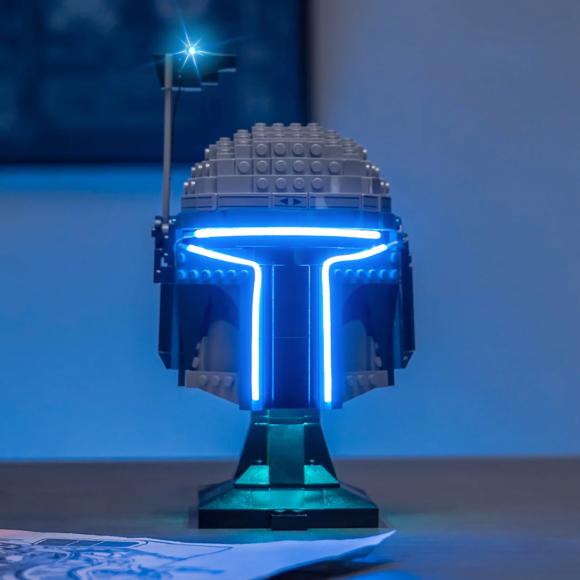 BrickBling lyssæt til: Star Wars™ 75408 Jango Fetts™ hjelm