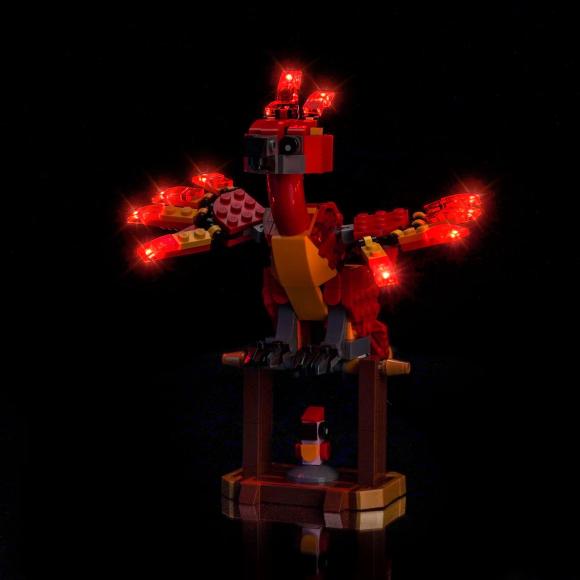 BrickBling lyssæt til: Harry Potter™ 76448 Fawkes™: Dumbledores føniks