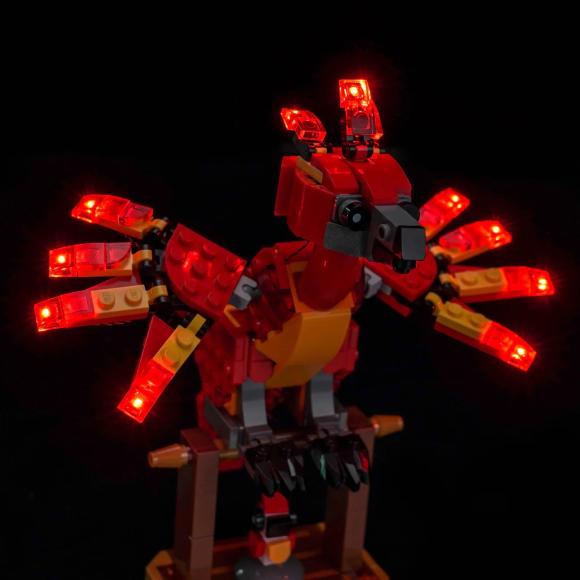 BrickBling lyssæt til: Harry Potter™ 76448 Fawkes™: Dumbledores føniks