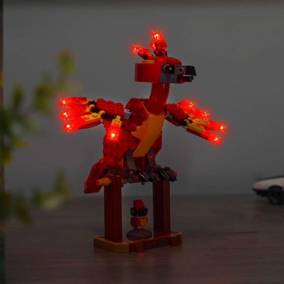 BrickBling lyssæt til: Harry Potter™ 76448 Fawkes™: Dumbledores føniks