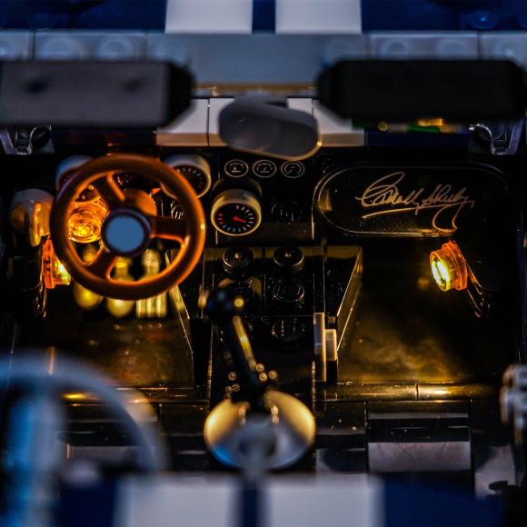 BrickBling lyssæt til: Icons 10357 Shelby Cobra 427 S/C