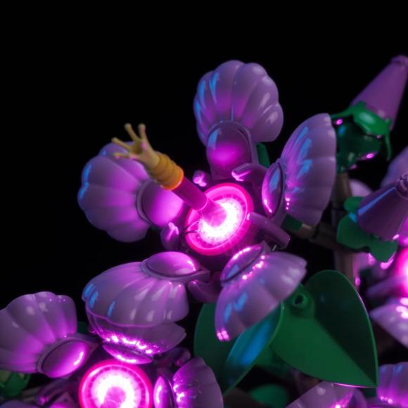 BrickBling lyssæt til: Botanicals 10372 Hibiscus