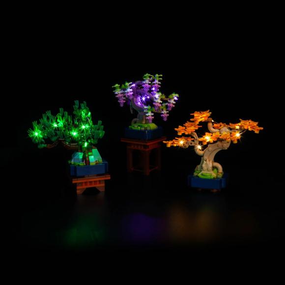BrickBling lyssæt til: Botanicals 10373 Mini-bonsaitræer