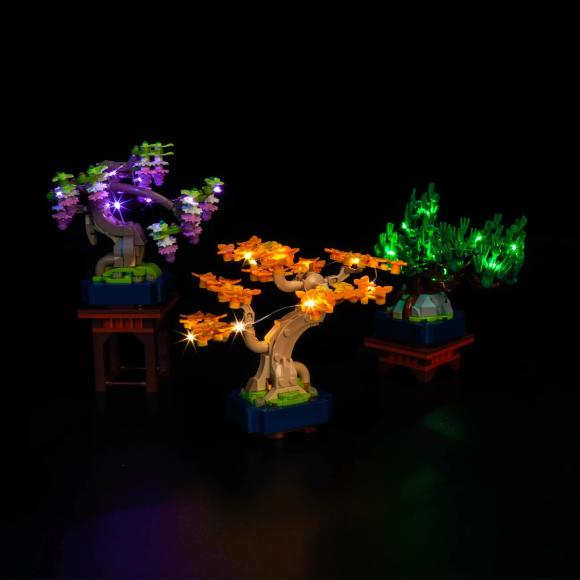 BrickBling lyssæt til: Botanicals 10373 Mini-bonsaitræer