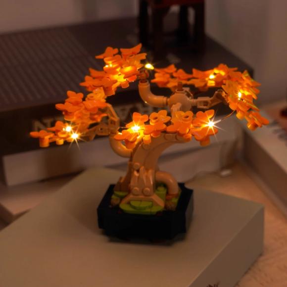 BrickBling lyssæt til: Botanicals 10373 Mini-bonsaitræer