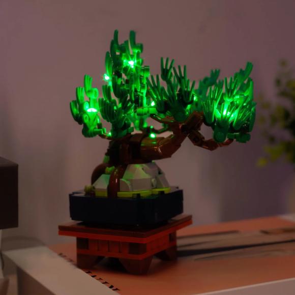 BrickBling lyssæt til: Botanicals 10373 Mini-bonsaitræer