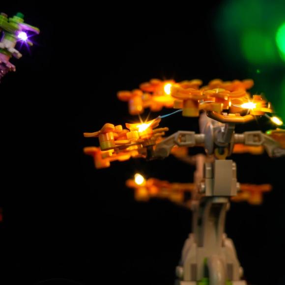 BrickBling lyssæt til: Botanicals 10373 Mini-bonsaitræer