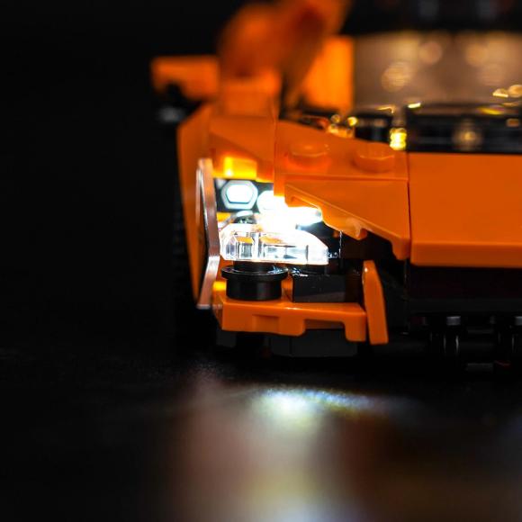 BrickBling LEGO Speed Champions 77238 Lamborghini Revuelto forlygte zoomet ind
