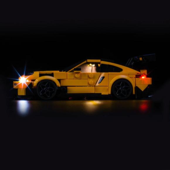 BrickBling lyssæt til: Speed Champions 77239 Porsche 911 GT3 RS-superbil