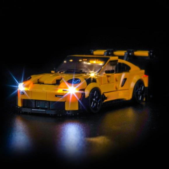 BrickBling lyssæt til: Speed Champions 77239 Porsche 911 GT3 RS-superbil