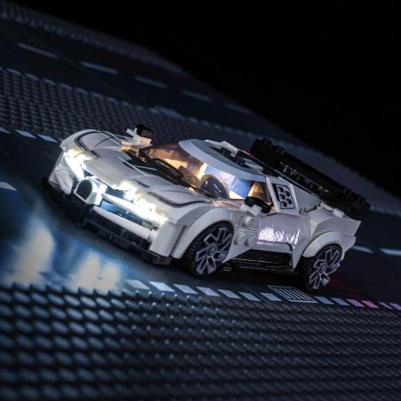 BrickBling lyssæt til: Speed Champions 77240 Bugatti Centodieci-hypersportsvogn