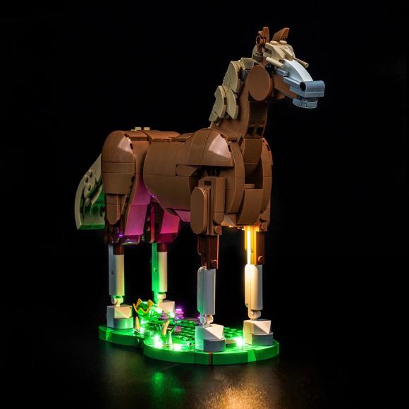 BrickBling lyssæt til: Creator 31166 Smuk hest