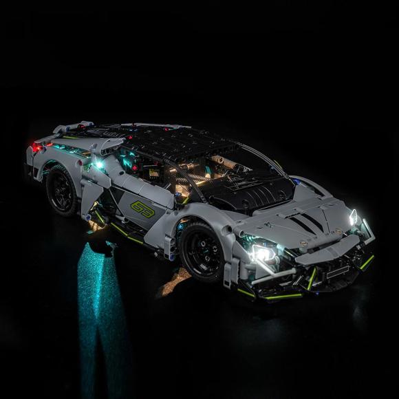 BrickBling lyssæt til: Technic 42214 Lamborghini Revuelto-supersportsvogn