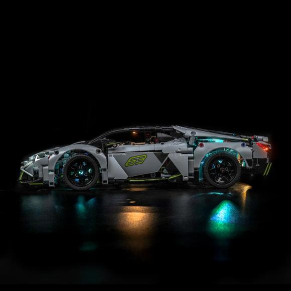 BrickBling lyssæt til: Technic 42214 Lamborghini Revuelto-supersportsvogn