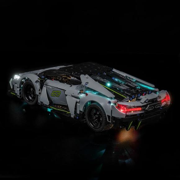 BrickBling lyssæt til: Technic 42214 Lamborghini Revuelto-supersportsvogn