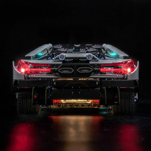 BrickBling lyssæt til: Technic 42214 Lamborghini Revuelto-supersportsvogn